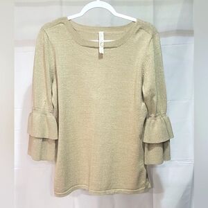 Pina Rossi Gold Sweater